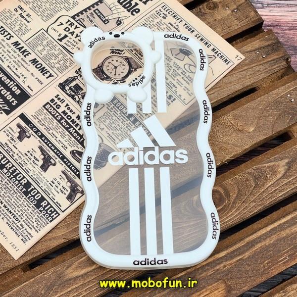 قاب گوشی iPhone 13 آیفون شفاف فانتزی بالشتی طرح آدیداس adidas کد 412